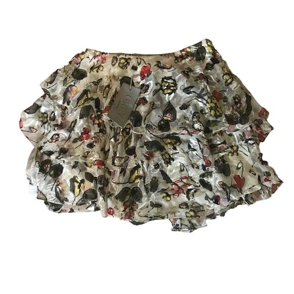 Grey by Jason Wu Silk Blend Floral Skirt Size 2 - Picture 3 of 6